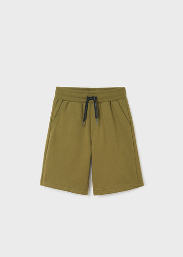 Mayoral Big Boy Olive Fleece Short