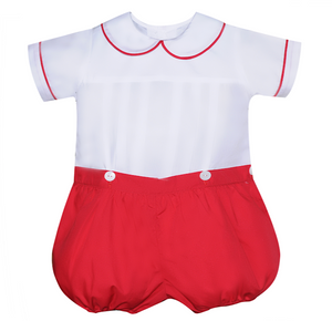 RN Red Owen Bubble Button on Short