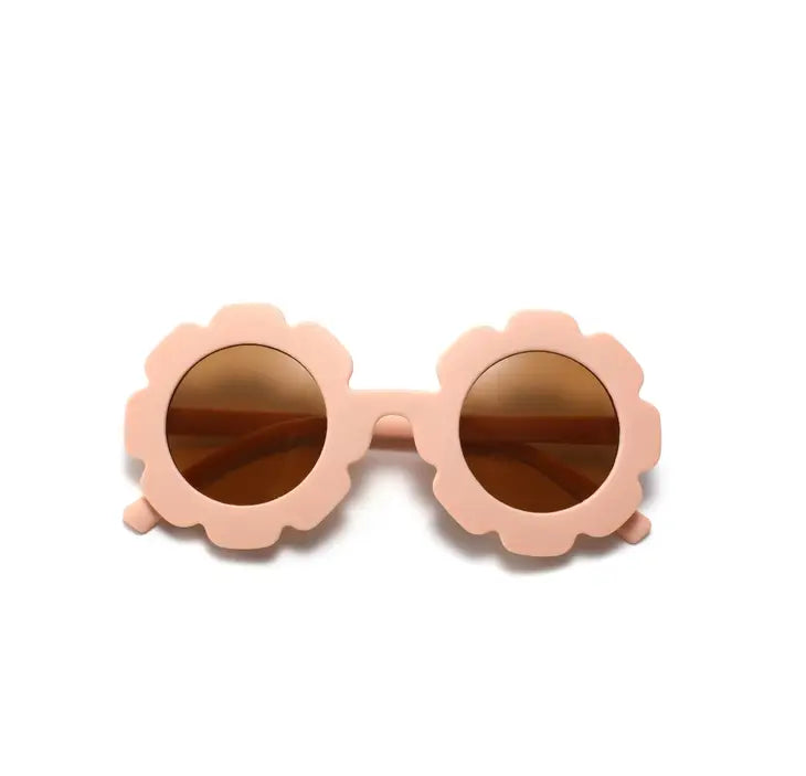 Boho + Babe Flower Sunglasses-Pale Pink