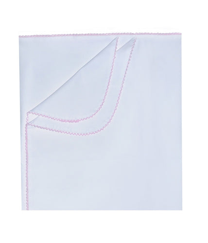 Baby Sen White/Pink Picou Baby Blanket