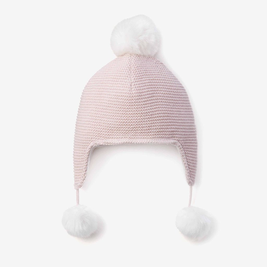 Elegant Baby Pom Pom Hat-Pink