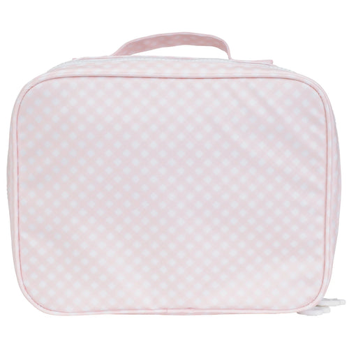 Apple of My Isla Pink Gingham Lunch Box