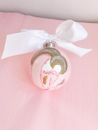 Courtney Hummel Pink Mother and Child Ornament