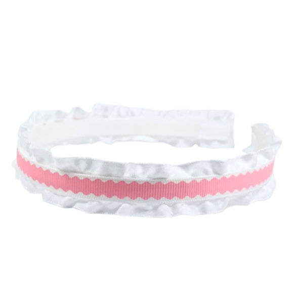 Lolo Pink Scallop Ruffle Headband