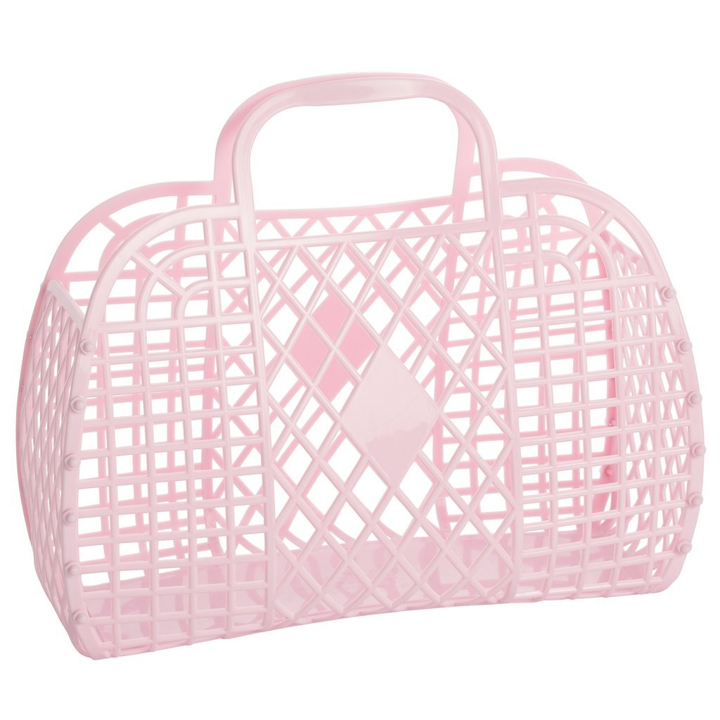 Sun Jellies Small Light Pink Retro Basket