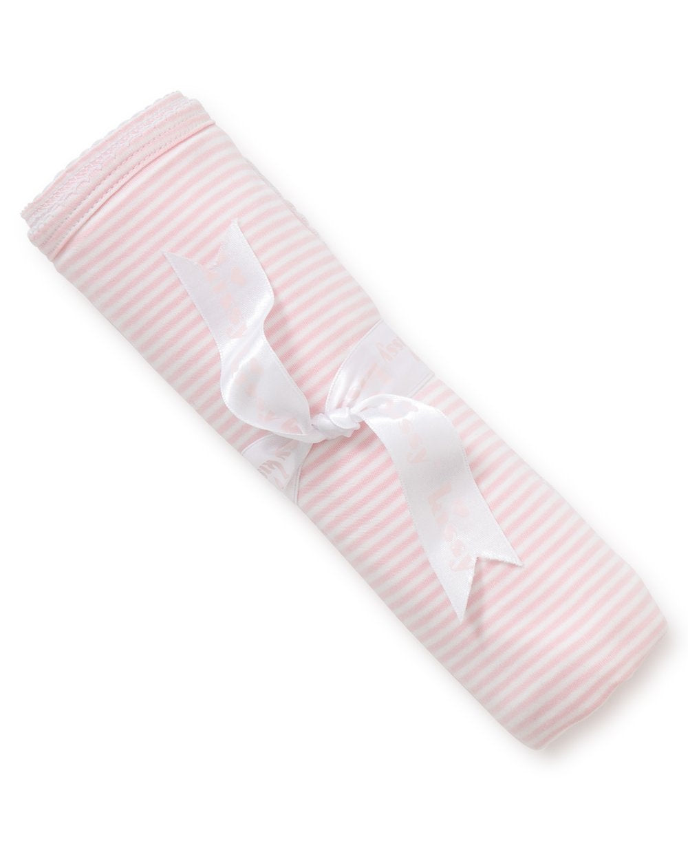 Kissy Kissy Striped Blanket Pink