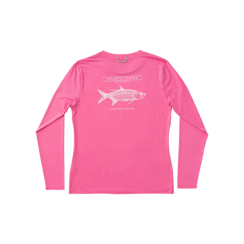 Prodoh Girl's Hot Pink Tarpon Performance Shirt