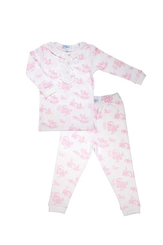 Nella Pima Pink Toile Pajama