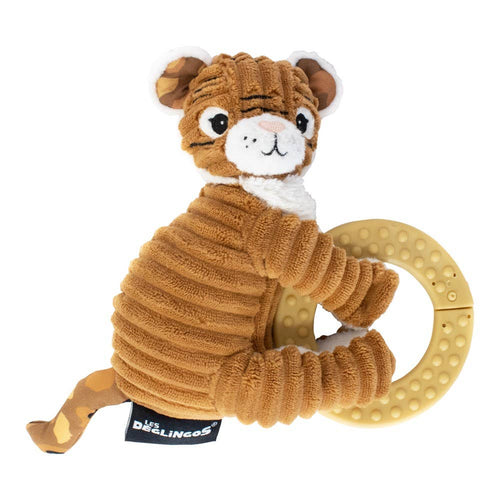 Les Deglingos Speculos the Tiger Plush w/ Chewing Ring