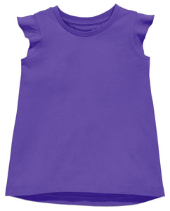 Azarhia Ruffle Shirt-Purple
