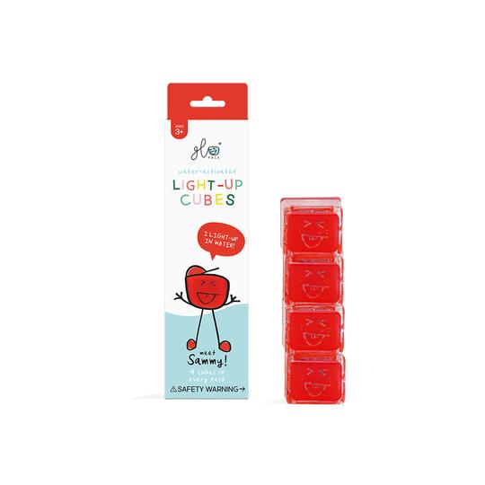 Glo Pals Light Up Red Cubes