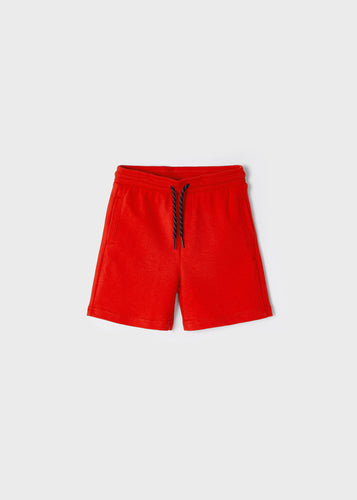 Mayoral Red Basic Fleece Shorts