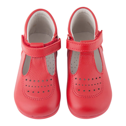 Melo Kids Red Oxford T-Strap