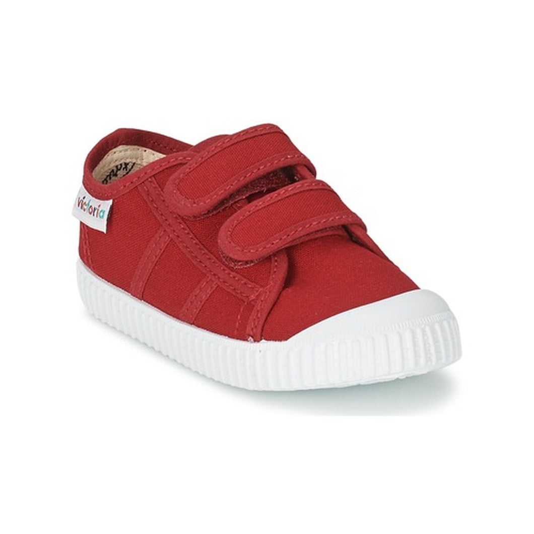Victoria Red Double Velcro Shoe