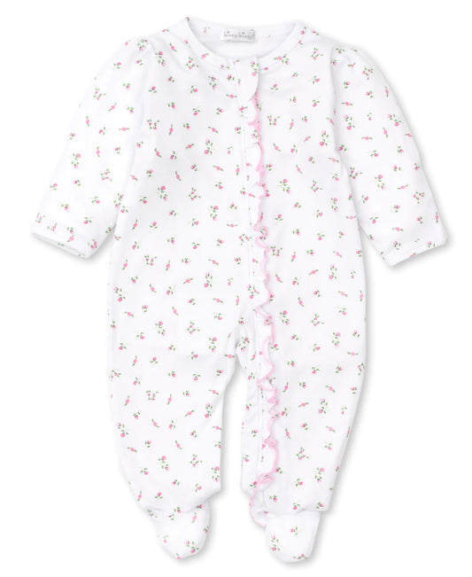 Kissy Kissy Garden Print Footie w/ Zip Ruffle