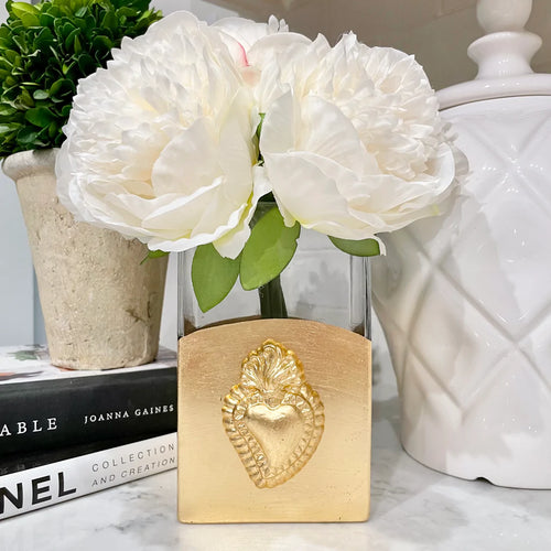 Susan Lange Sacred Heart Rectangle Vase