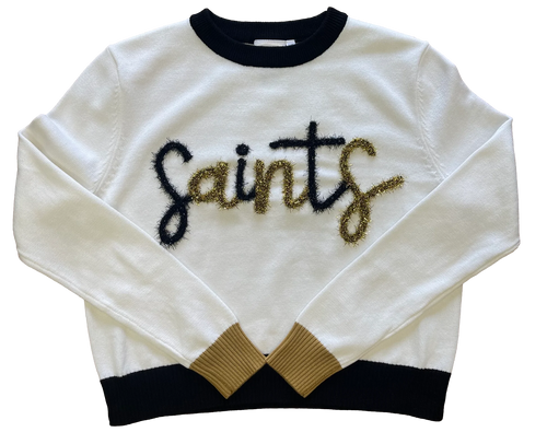 Queen of Sparkles Saints Sweater