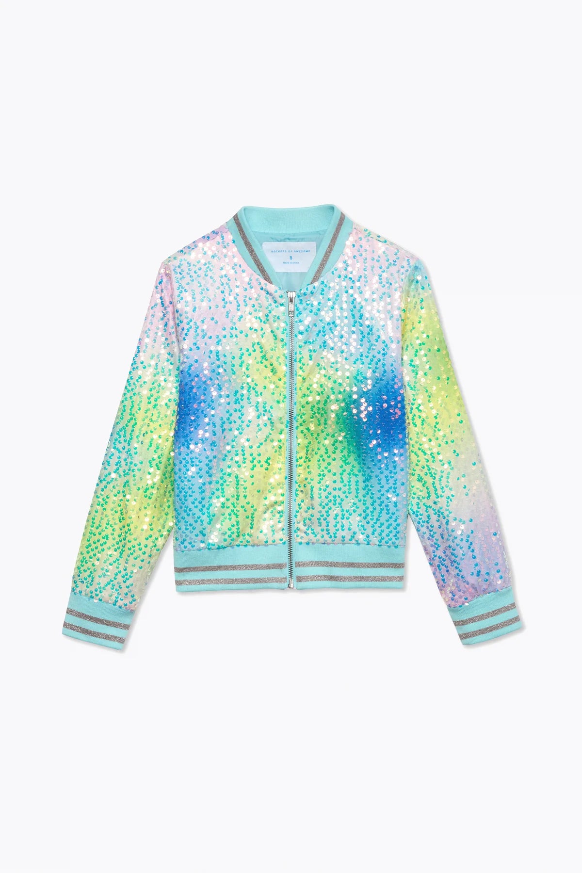 WAY194139 Sequin Bomber Jacket, Mermaid - WAY