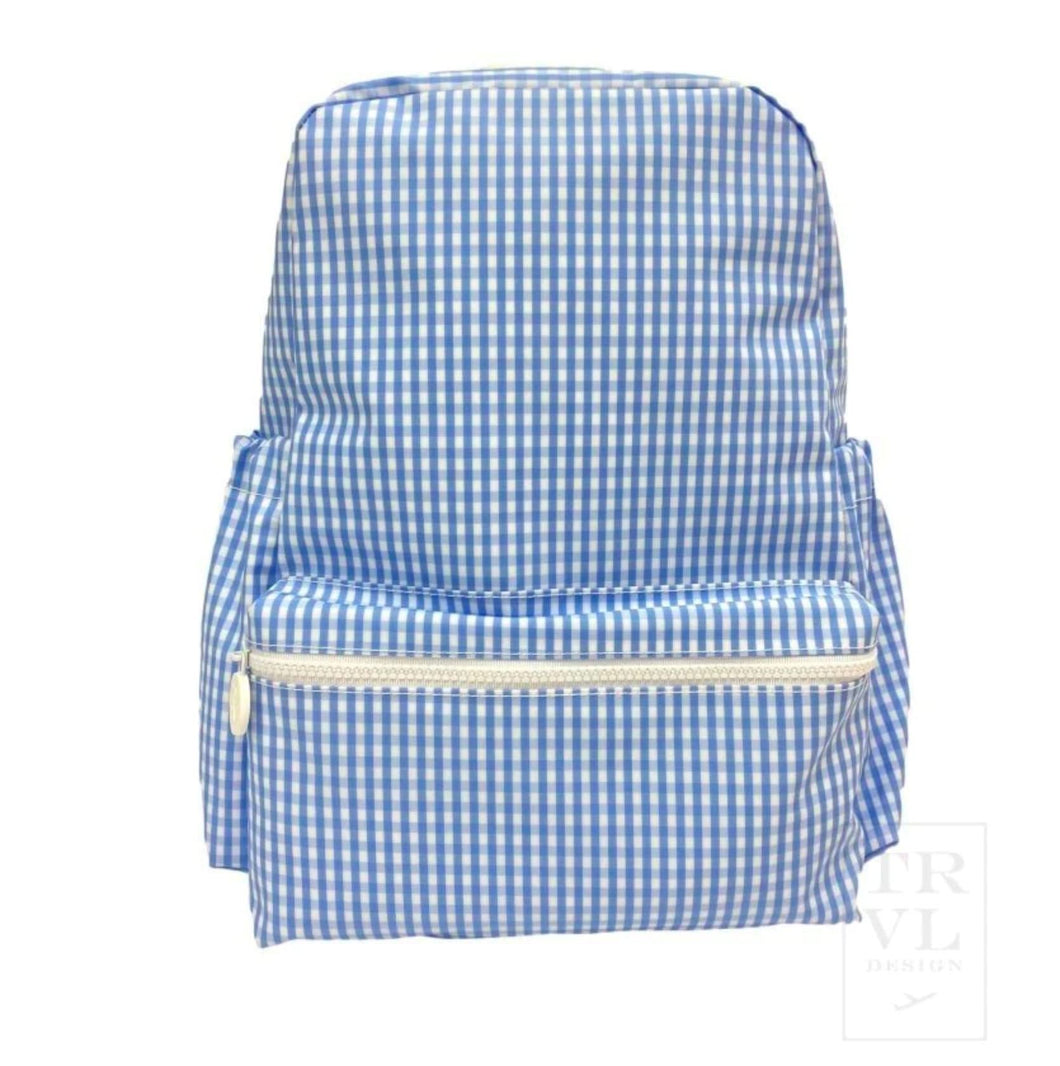 TRVL Sky Gingham Backpack