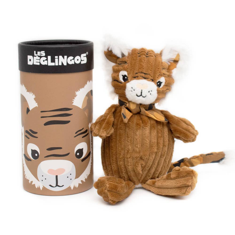Les Deglingos Small Simply Plush Tiger w/ Gift Box