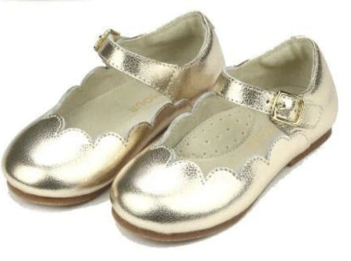 Lamour Sonia Scalloped Flat-Gold