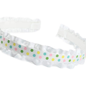 Lolo Spring Dots Ruffle Headband