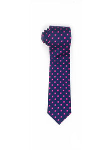 Isaac Mizrahi Navy/Purple Tie