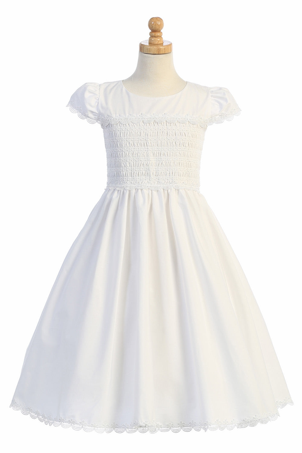 Swea Pea Smocked Top Dress Scallop Detail