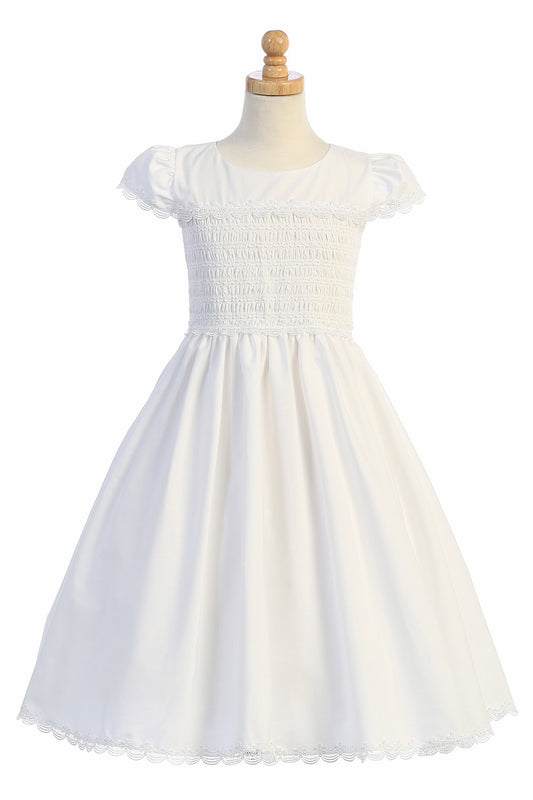 Swea Pea Smocked Top Dress Scallop Detail