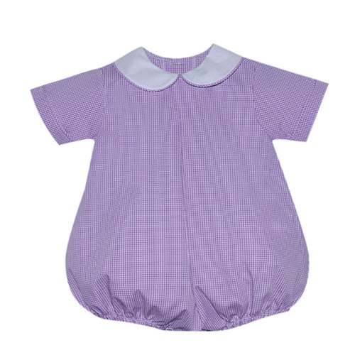 RN Sydney Lavender Gingham Boy Bubble