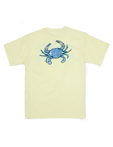 Properly Tied Topo Crab SS Tee-Lt. Yellow