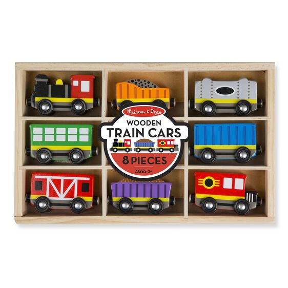 M&D Wooden Train Cars