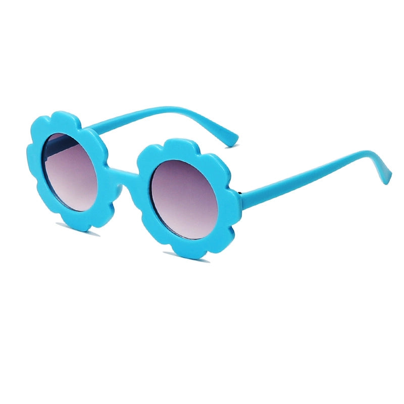 Girls Turquoise Sunflower Sunglasses