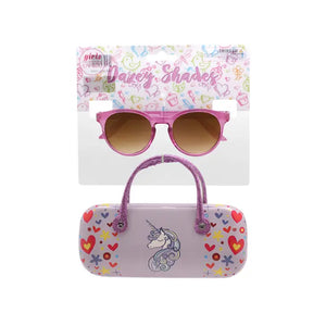 Kids Pink Sunglasses w/ Unicorn Case