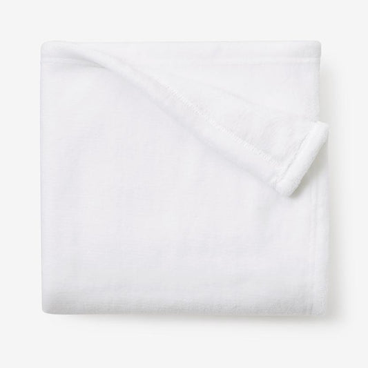 Elegant Baby Plain White Fleece Blanket