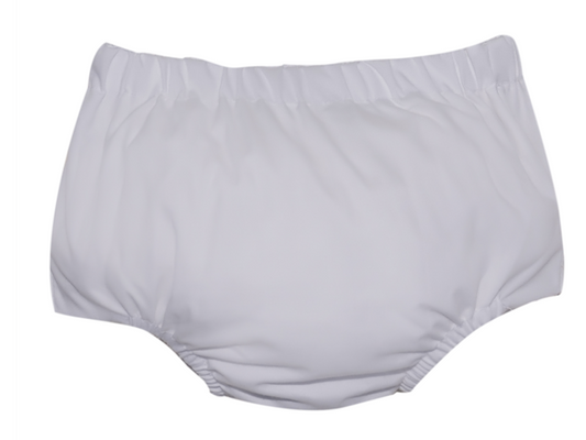 Baby Sen White Woven Diaper Cover