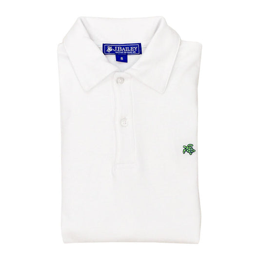 J. Bailey White Short Sleeve Polo