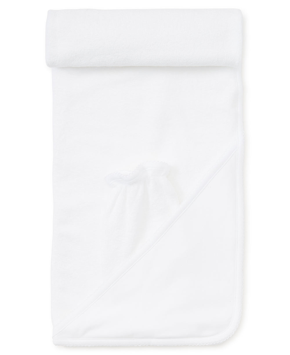 Kissy Kissy Basic Hooded Towel White