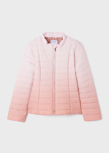 Mayoral Ombre Pink Puffer-Big Girl