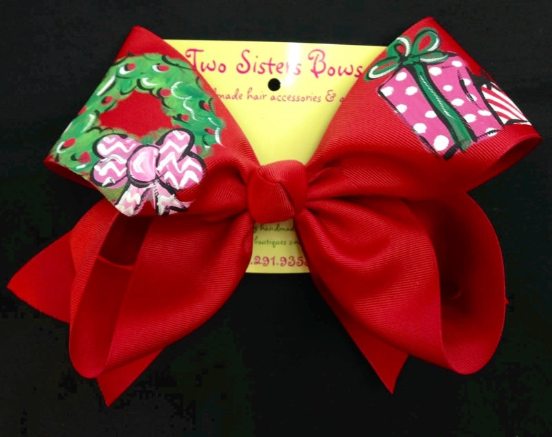 Two Sisters Wreath & Gift Bow
